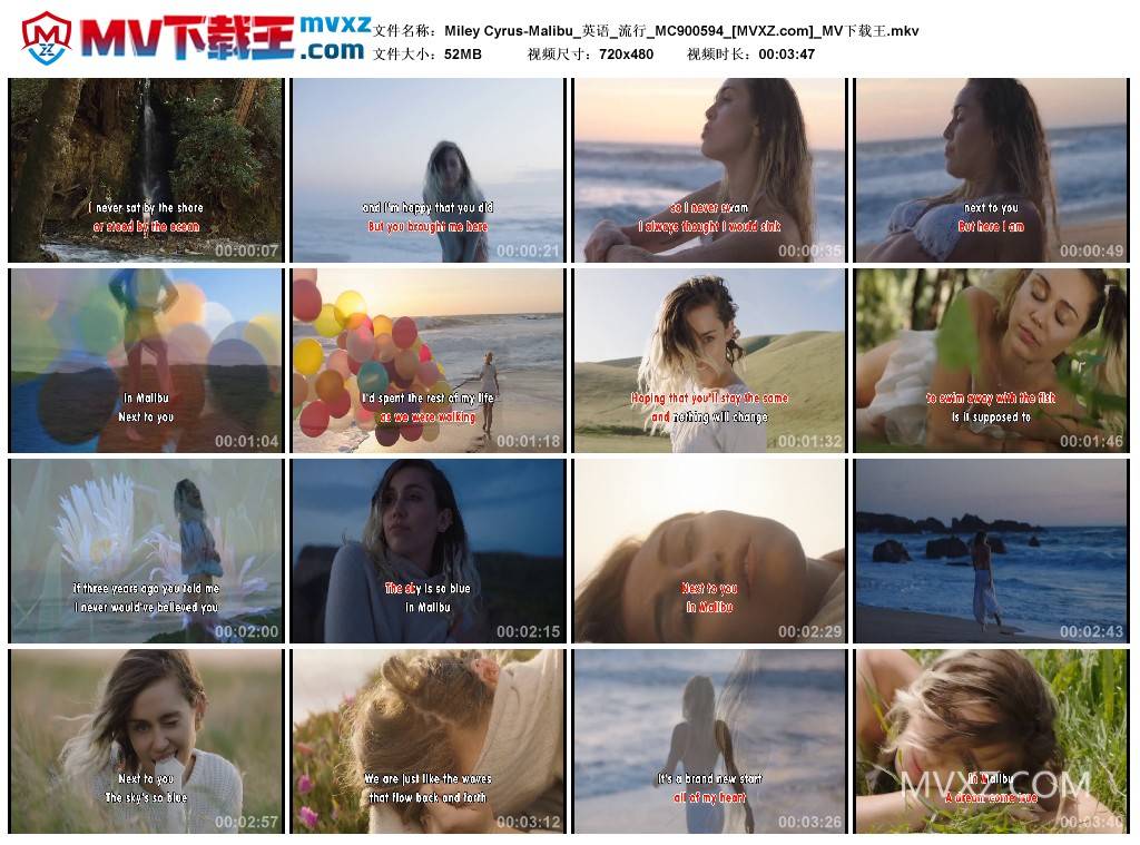 Miley Cyrus-Malibu_英语_流行_MC900594